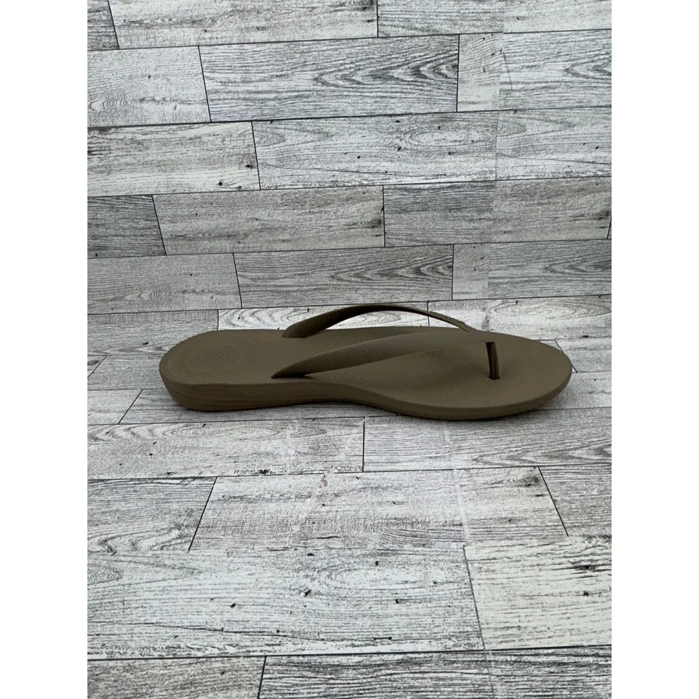 FitFlop iQushion Ergonomic Flip Flops Tan Brown Men Size 13 US‎ 47 EU 12 UK